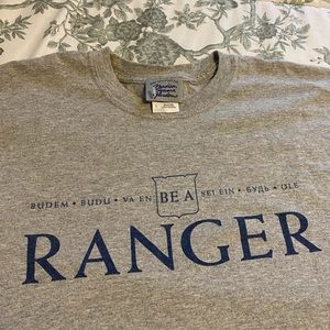 New York 🗽 Long Sleeve Rangers NHL Tee ; Vintage Beauty;Gray Double Sided Large